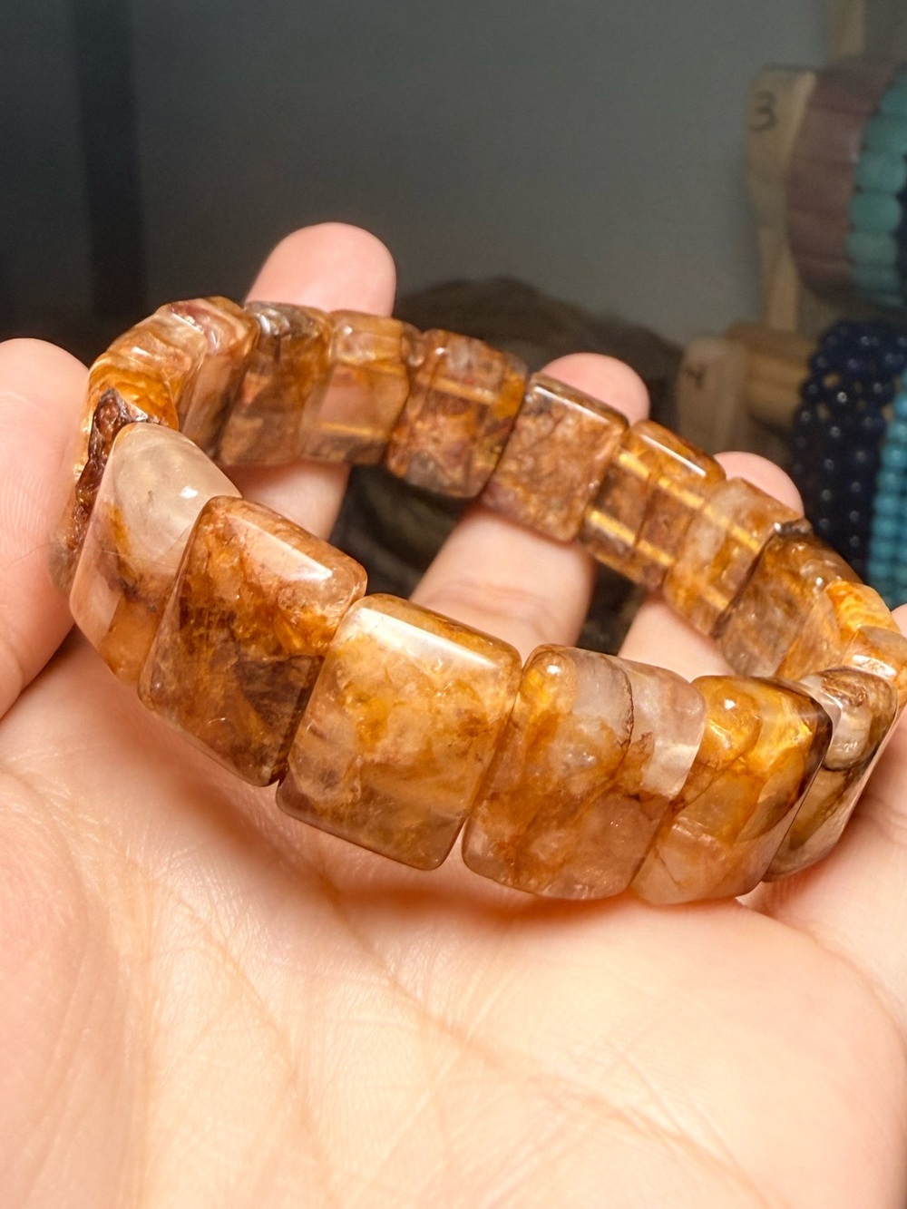 Golden Healer Quartz Statement Bangle Bracelet ✨🤎